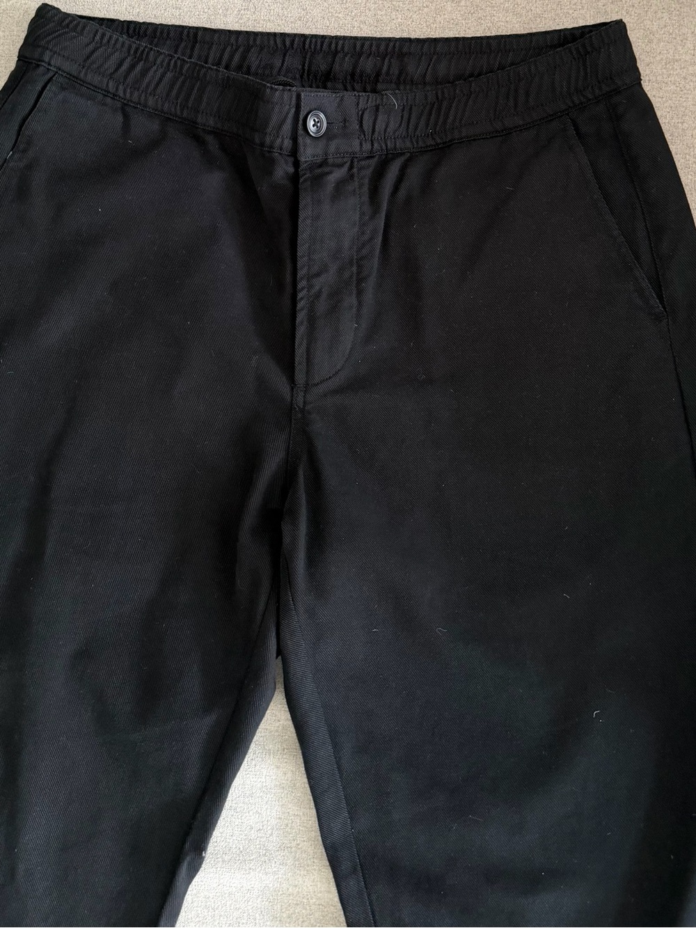 Denham Jeans Black Drawstring Chino Pants